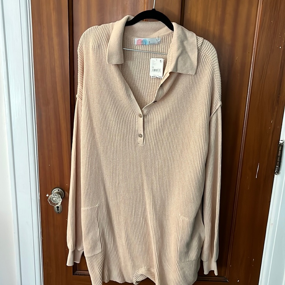 NWT Free People “Beach” sweater romper size medium